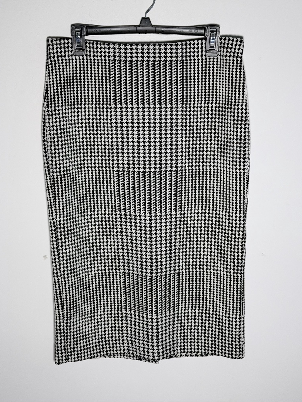 Ann Taylor Pencil Skirt Sz 10 High Rise Houndstooth Flexible Office Work